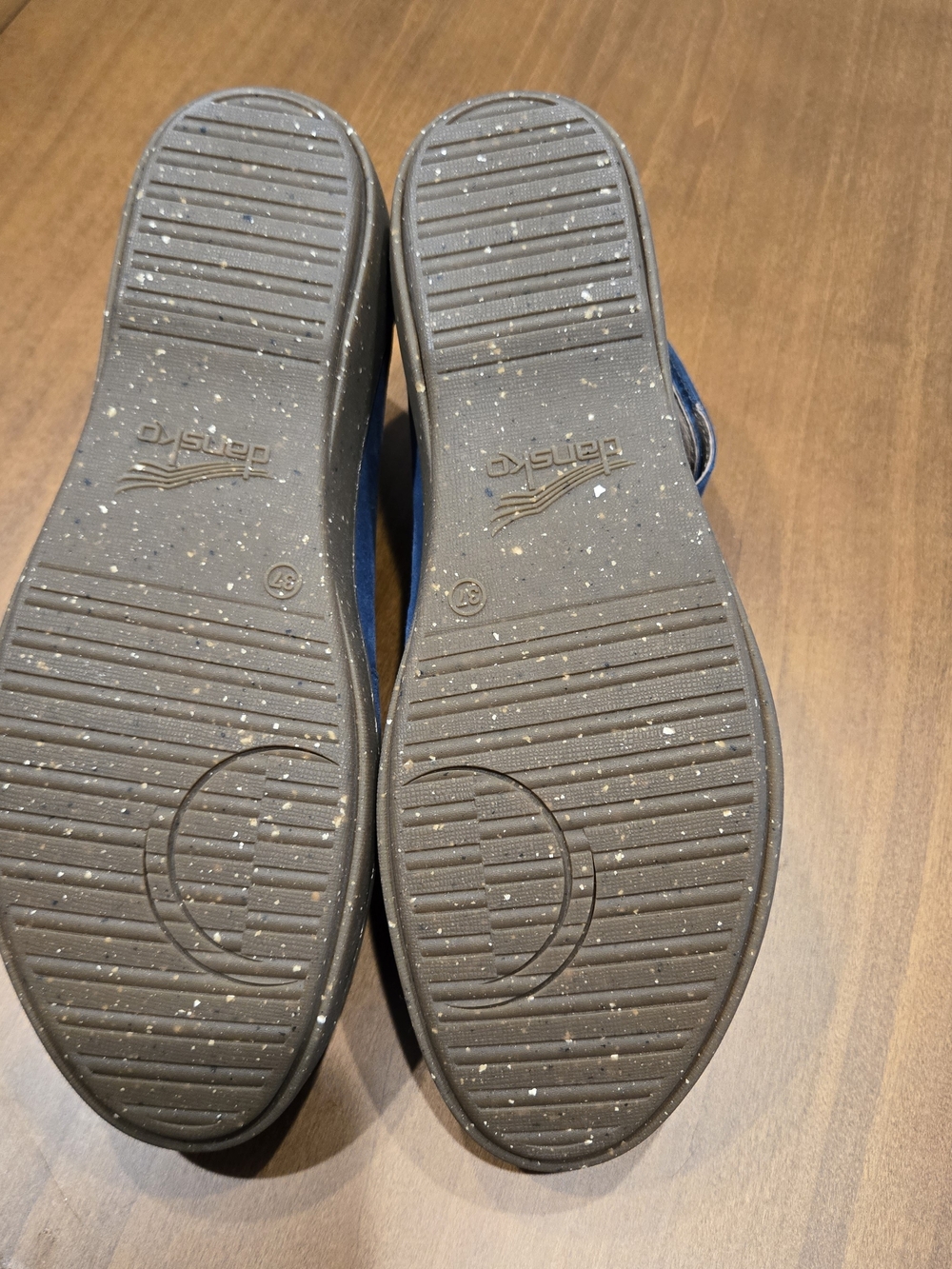 Dansko Blue Leather Ankle Strap Comfort Shoes EU 37 US 6.5-7 Balletcore Boho - Picture 10 of 10